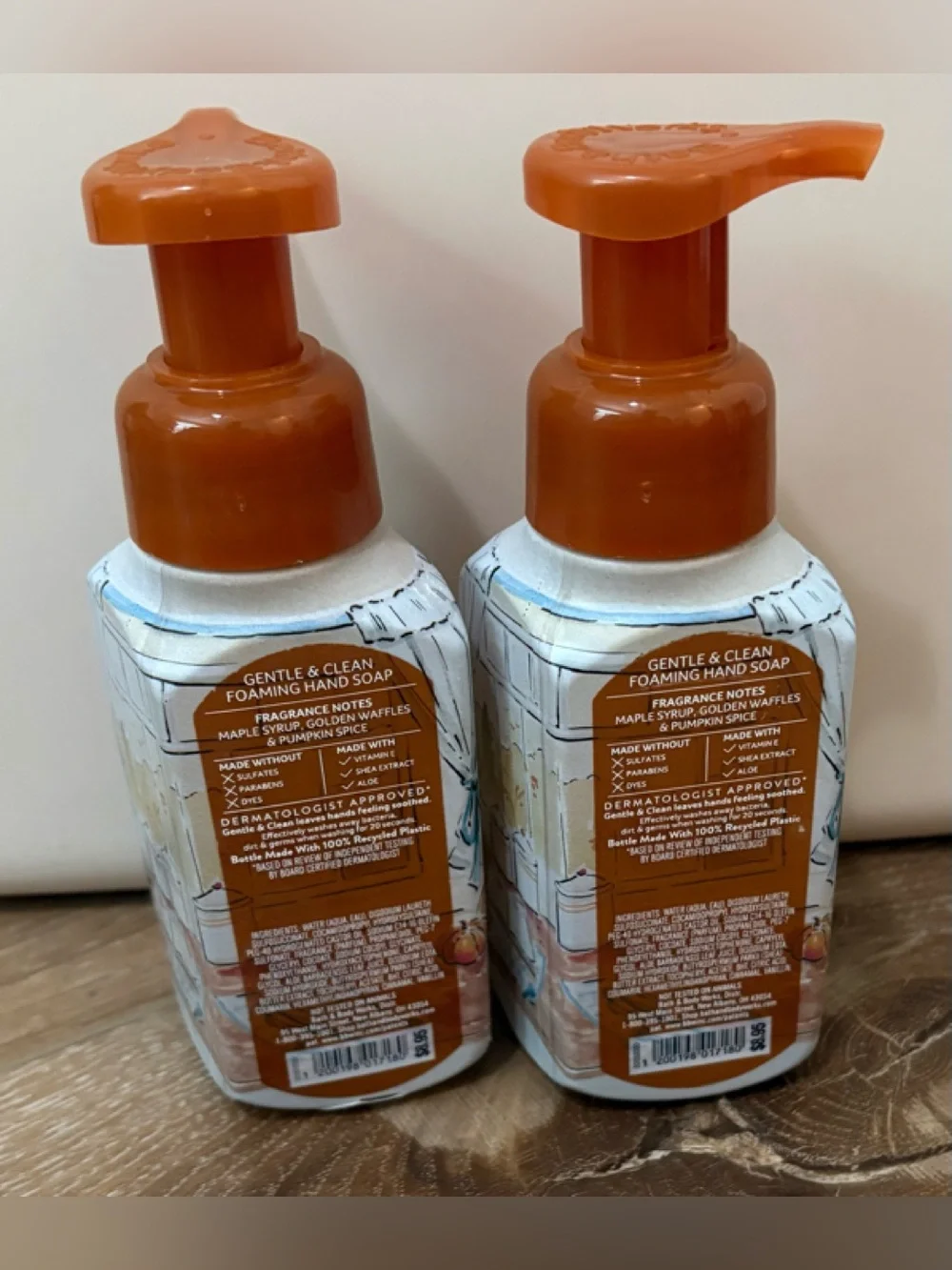 2-BATH & BODY WORKS - PUMPKIN PECAN WAFFLES - FOAMING HAND SOAP 8.75 Oz. x 2 NEW